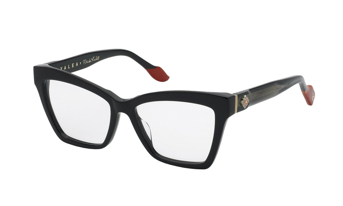 Prescription glasses yalea vya173v 0700 negro femenino size 54mm - Main view