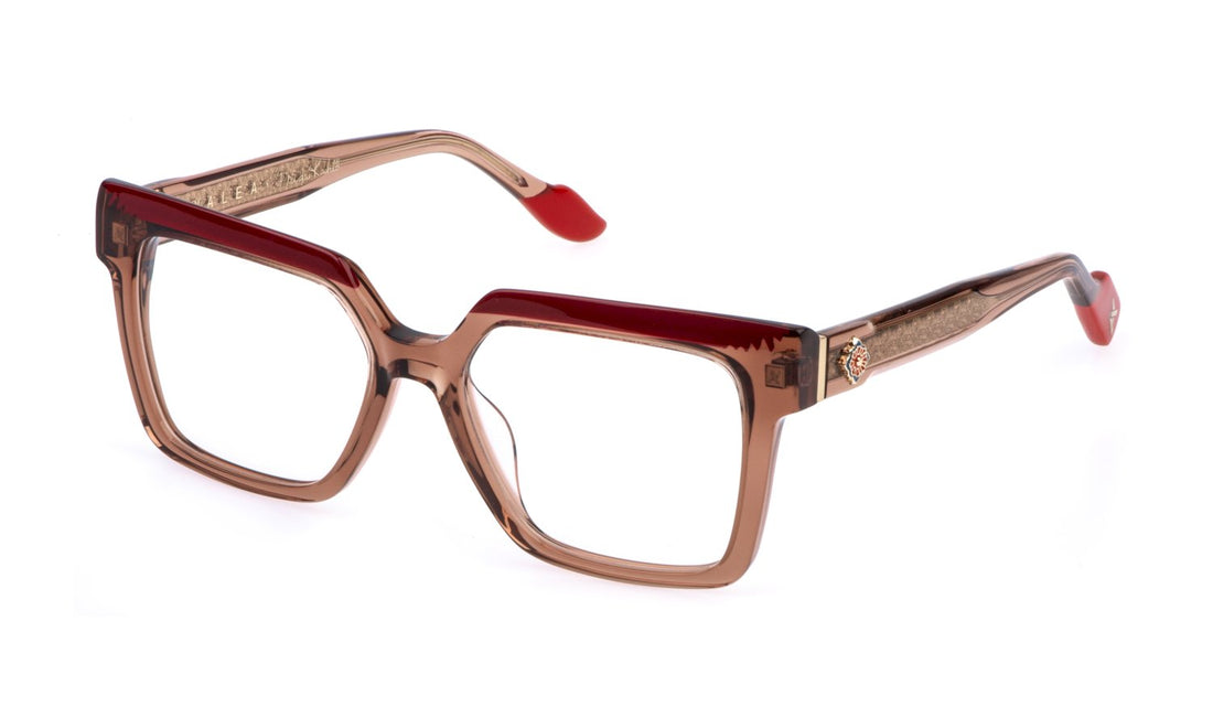 Occhiali da vista yalea vya223v 0893 marron square femenino taglia 53mm - Vista principale