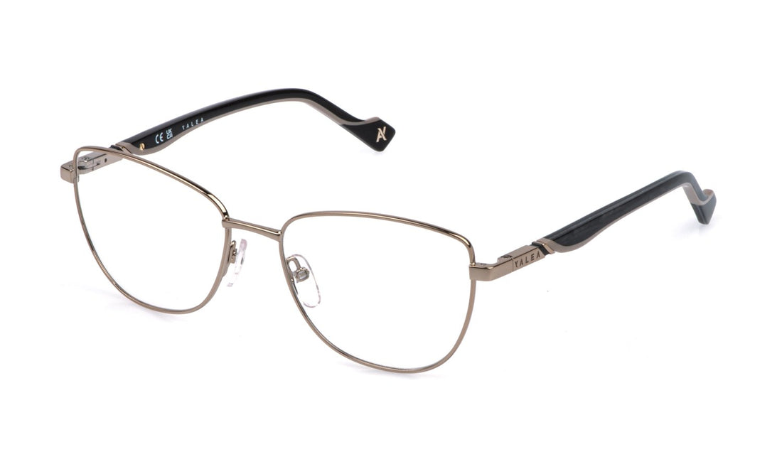 Prescription glasses yalea vya238 08fe marron square femenino size 52mm - Main view