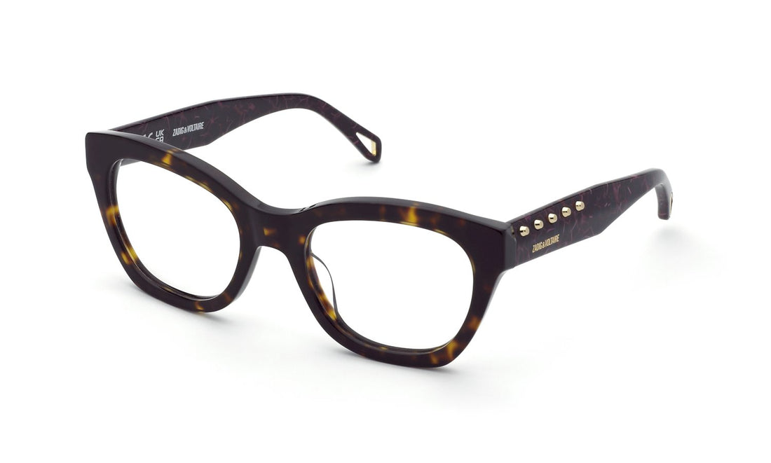 Brillen zadig&voltaire vzv430 0743 marron butterfly femenino größe 52mm - Hauptansicht