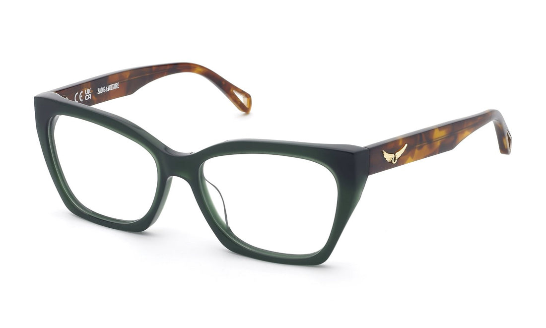 Brillen zadig&voltaire vzv444 06s7 verde square femenino größe 54mm - Hauptansicht
