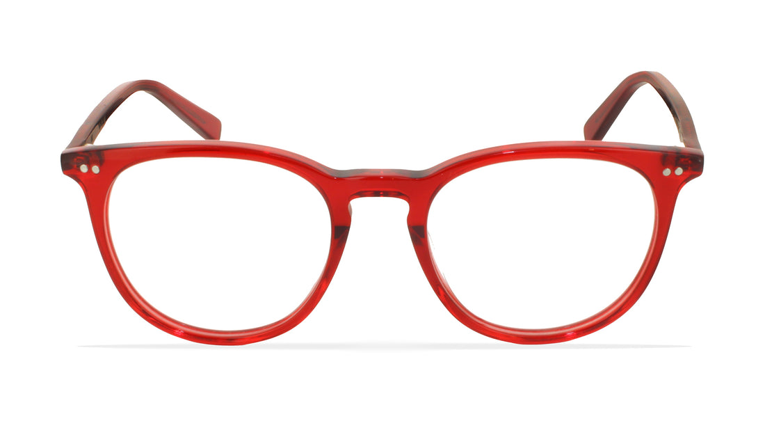 Occhiali da vista greyhounders vik red rojo round unisex taglia 53mm - Vista dettagliata