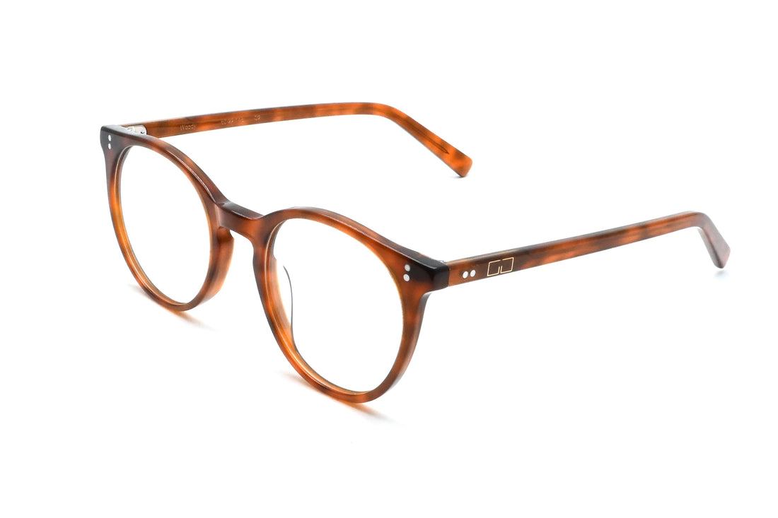Óculos graduados greyhounders woody terracota rojo pantos unisex tamanho 50mm - Vista principal