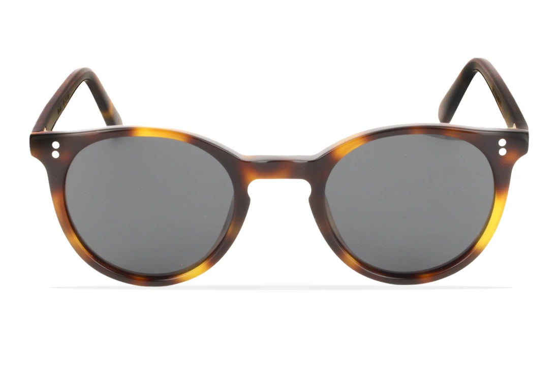 Okulary przeciwsłoneczne greyhounders woody sun brown marron round unisex rozmiar 45mm - Widok szczegółowy