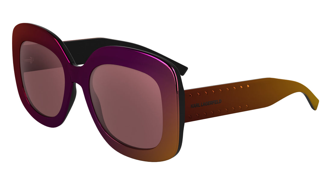 Solglasögon karl lagerfeld kl6165s 602 burdeos square femenino storlek 53mm - Huvudvy