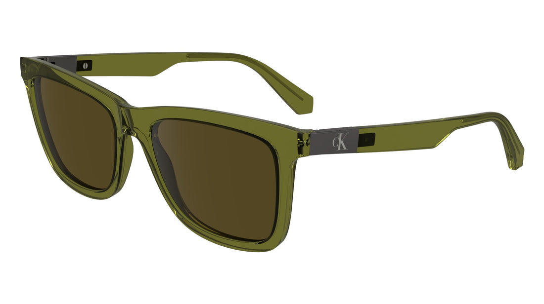 Solglasögon calvin klein jeans ckj24601s 309 verde rectangular unisex storlek 54mm - Huvudvy