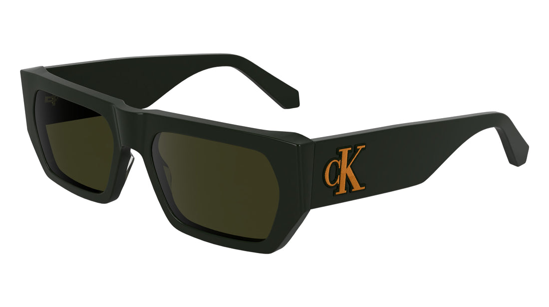 Solglasögon calvin klein jeans ckj24625s 309 caqui rectangular unisex storlek 55mm - Huvudvy