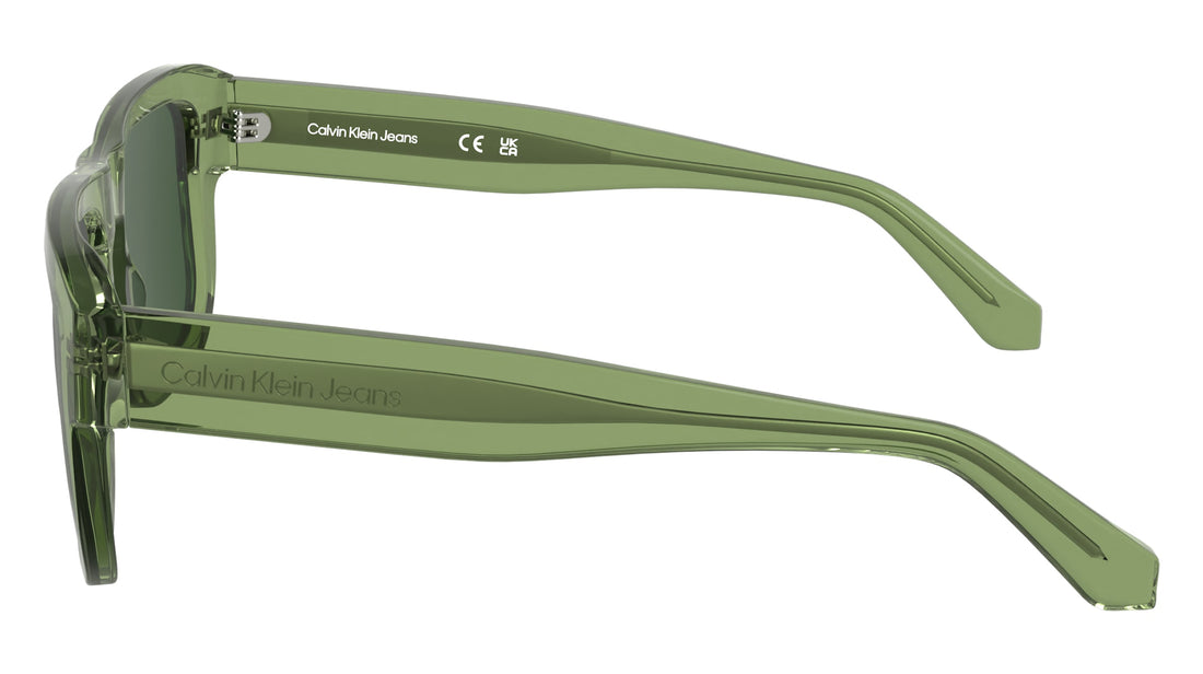 Solglasögon calvin klein jeans ckj24607s 305 verde rectangular masculino storlek 55mm - Detaljvy