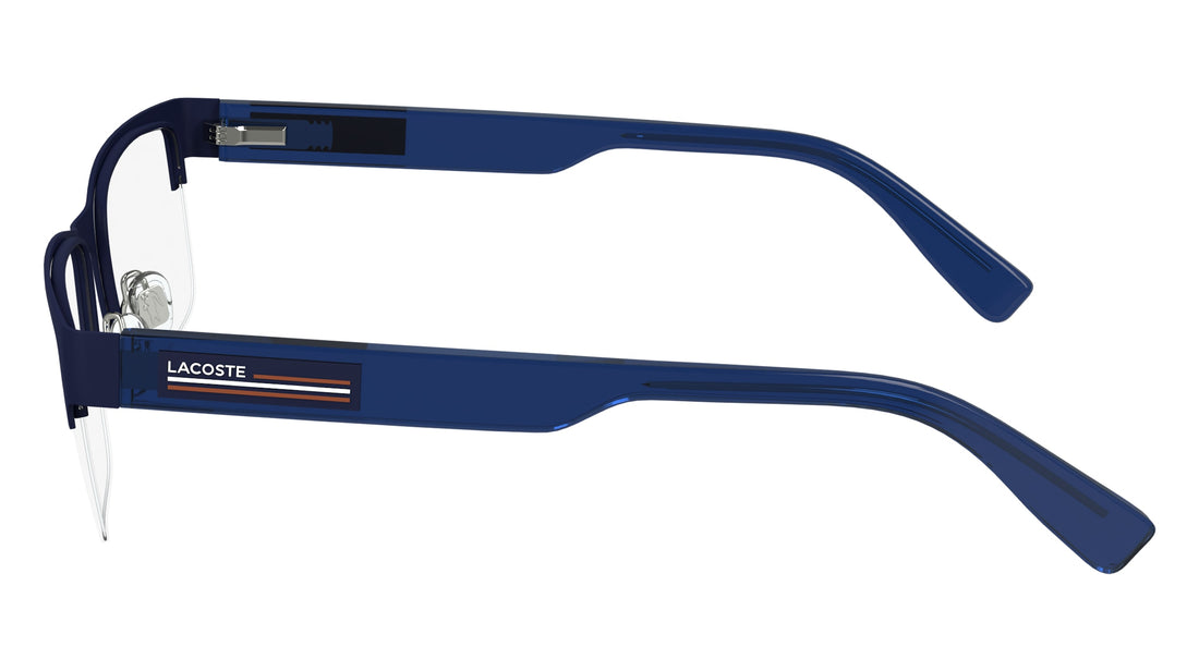 Lunettes de vue lacoste l2299 424 azul rectangular masculino taille 54mm - Vue détaillée