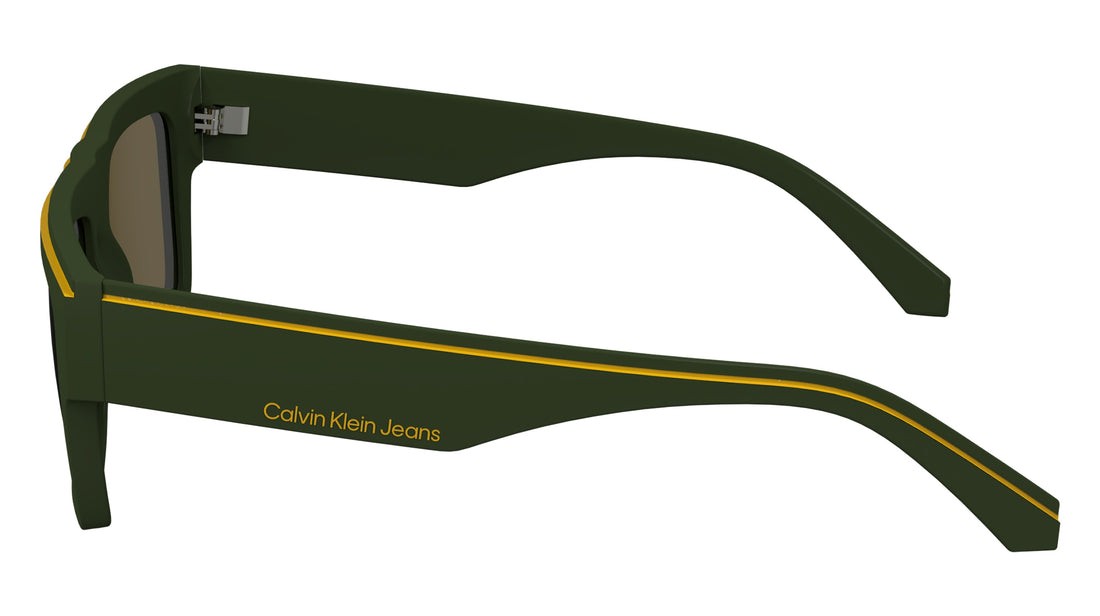 Solglasögon calvin klein jeans ckj24603s 309 verde rectangular masculino storlek 55mm - Detaljvy