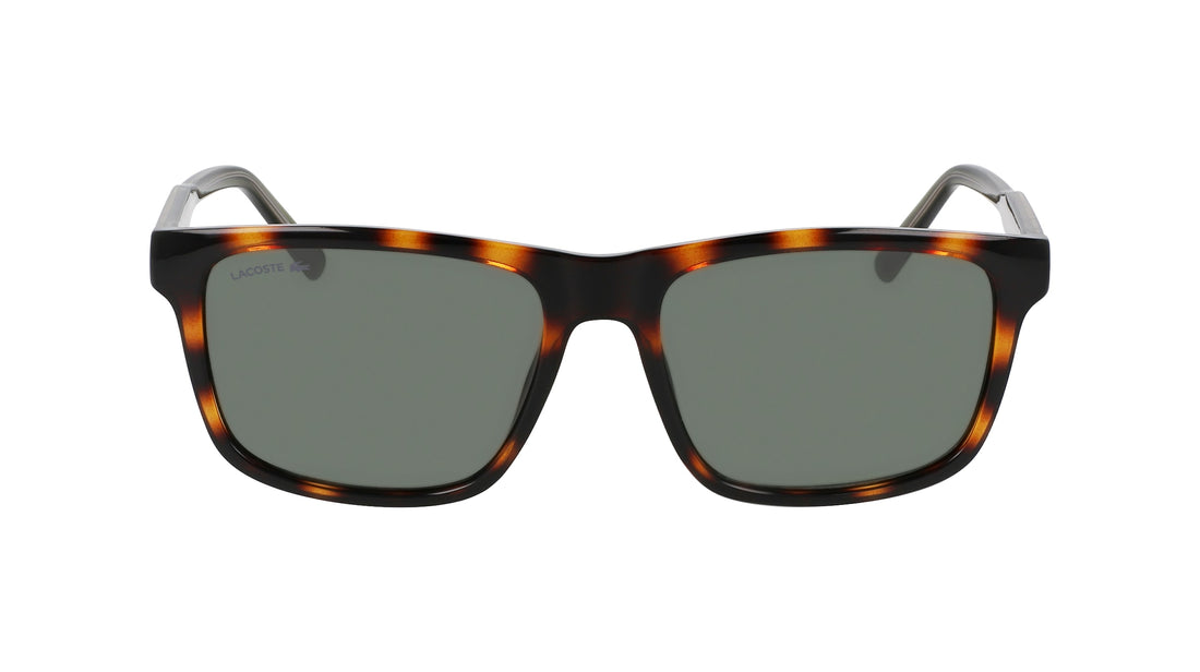 Occhiali da sole lacoste l6025s 214 marron rectangular masculino taglia 56mm - Vista dettagliata