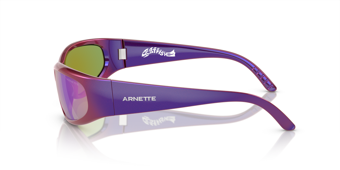 Sunglasses arnette an4302 catfish 29084v violeta oval masculino size 65mm - Detailed view
