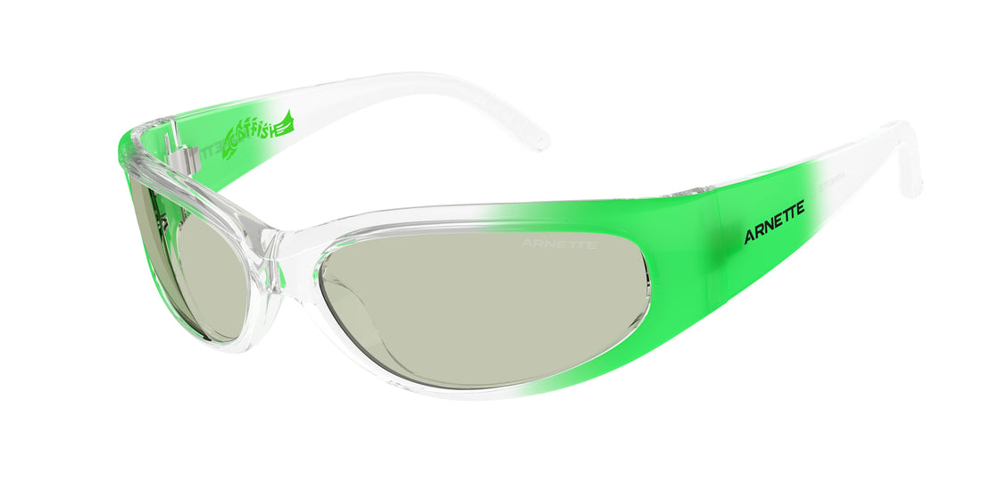 Lunettes de soleil arnette an4302 catfish 3018/2 verde oval masculino taille 65mm - Vue principale