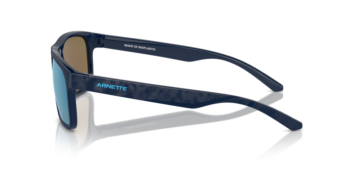 Lunettes de soleil arnette an4341 khim 275422 bleu square mâle taille 56mm - Vue détaillée