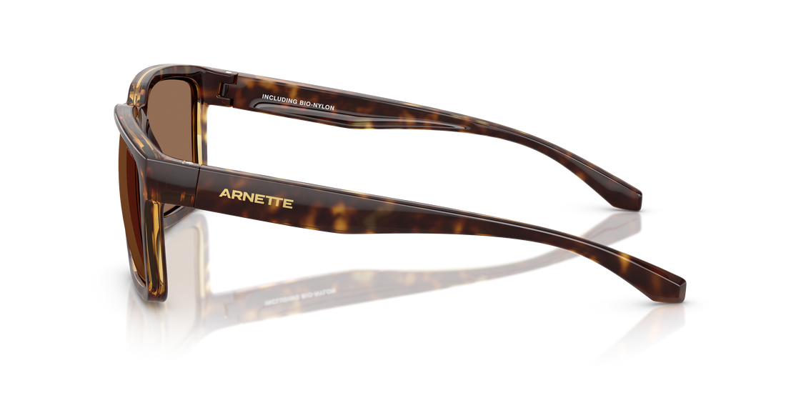 Sunglasses arnette an4346 plot twist 277073 marron square masculino size 57mm - Detailed view