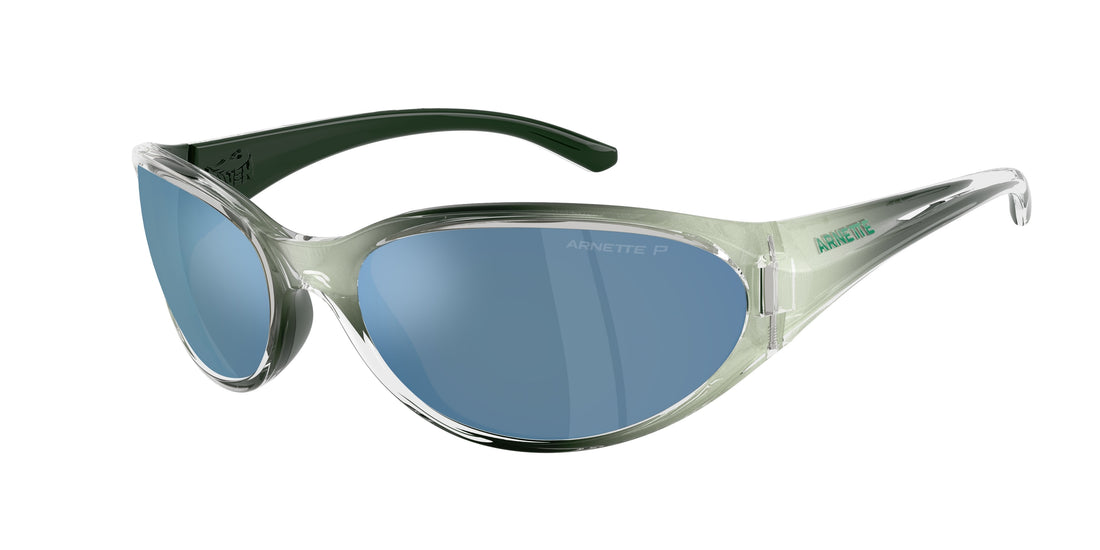 Occhiali da sole arnette an4368 raven 303422 verde oval masculino taglia 64mm - Vista principale