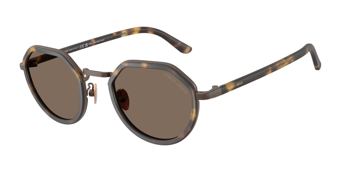 Sonnenbrillen giorgio armani ar6181 640573 amarillo round masculino größe 48mm - Hauptansicht