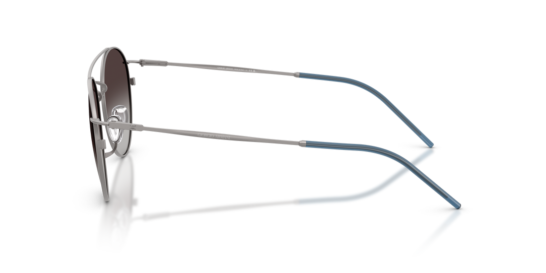 Sunglasses giorgio armani ar6183 30038g gris round masculino size 53mm - Detailed view