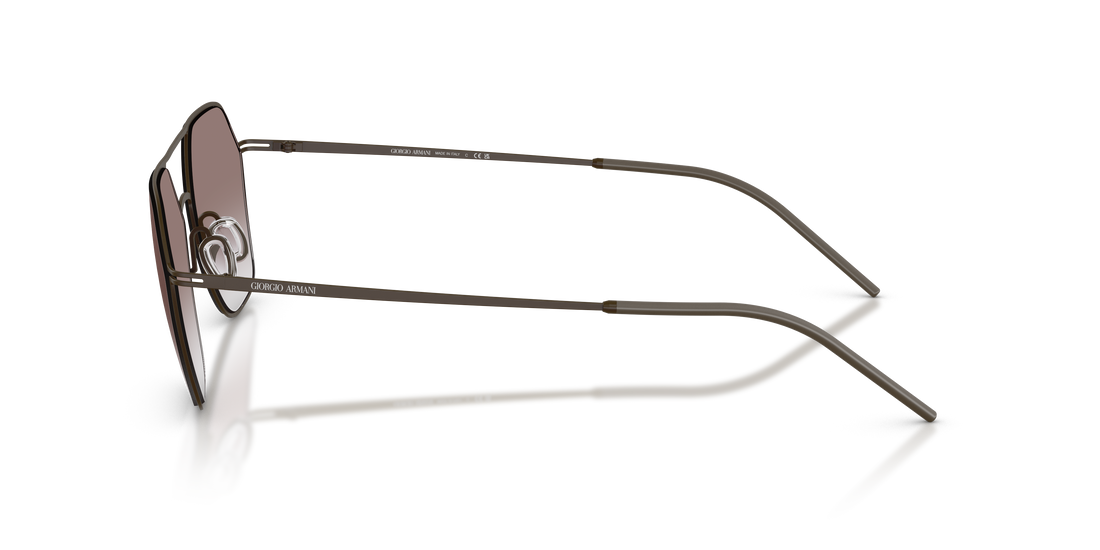 Sonnenbrillen giorgio armani ar6185 343813 marron square masculino größe 54mm - Detailansicht