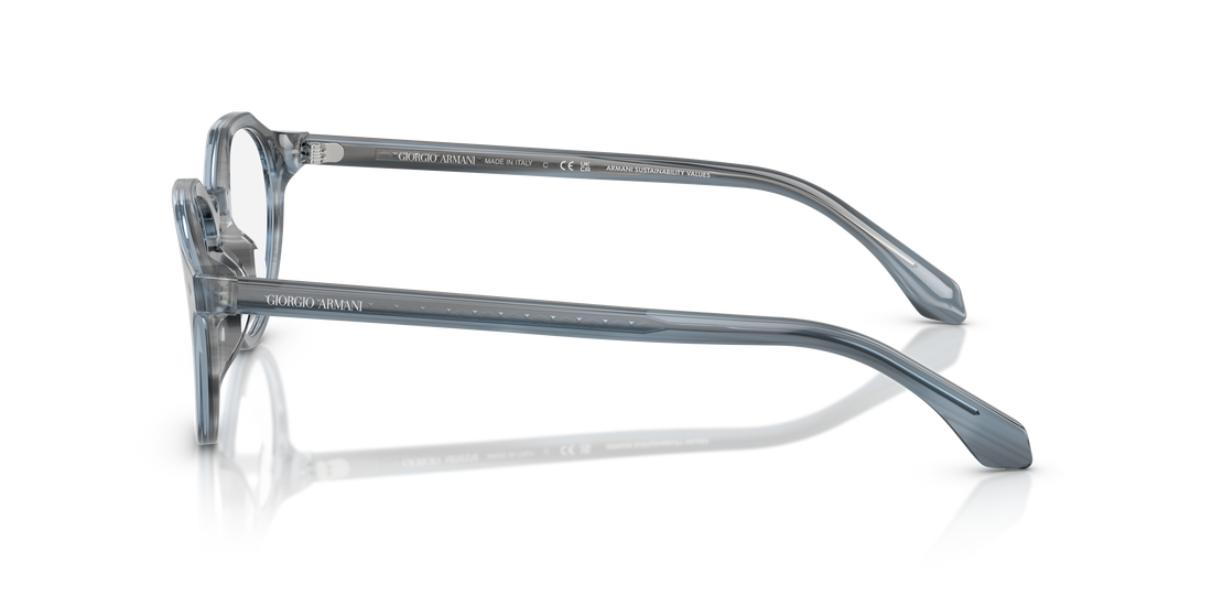 Óculos graduados giorgio armani ar7264u 6343 azul pantos masculino tamanho 47mm - Vista de detalhe