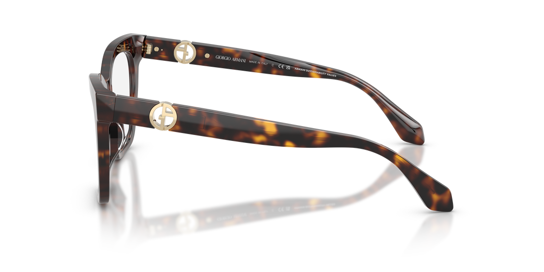 Lunettes de vue giorgio armani ar7286u 5879 havana cat eye femenino taille 52mm - Vue détaillée