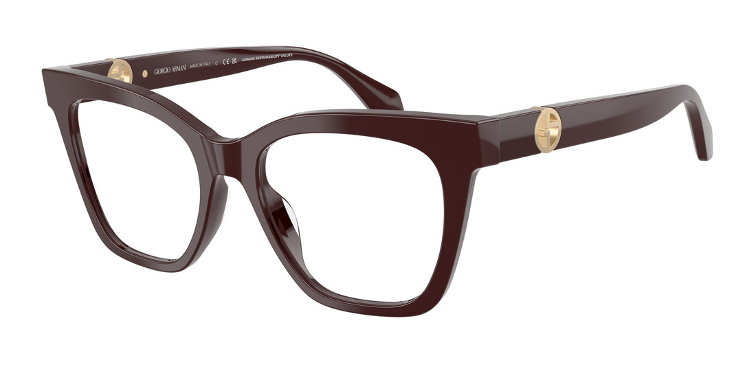 Lunettes de vue giorgio armani ar7286u 6308 violeta cat eye femenino taille 50mm - Vue principale