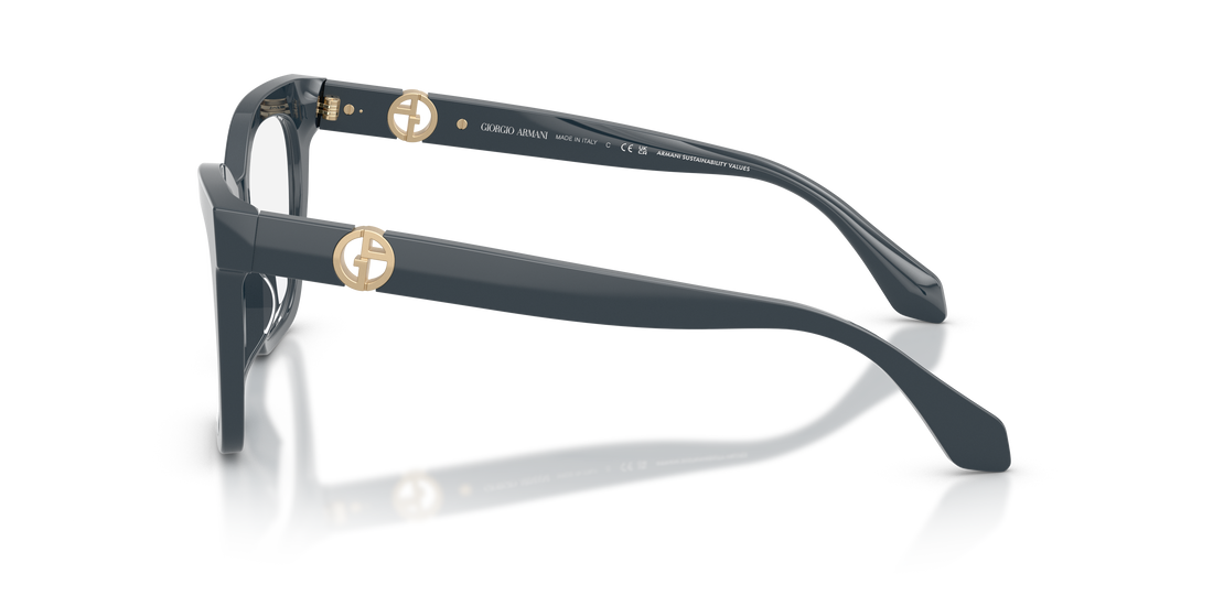 Lunettes de vue giorgio armani ar7286u 6309 azul cat eye femenino taille 52mm - Vue détaillée