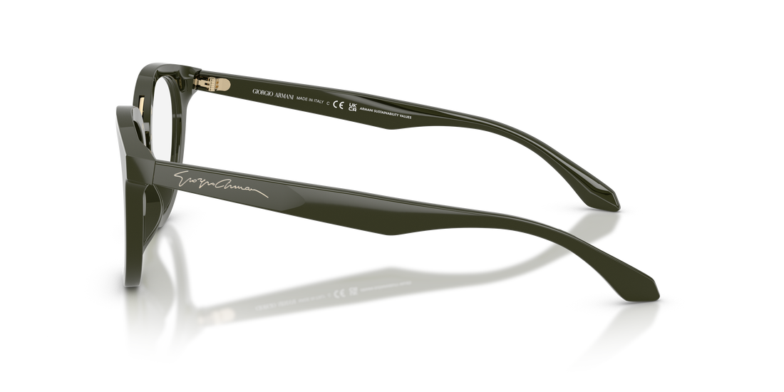 Brillen giorgio armani ar7289u 6400 verde round femenino größe 49mm - Detailansicht