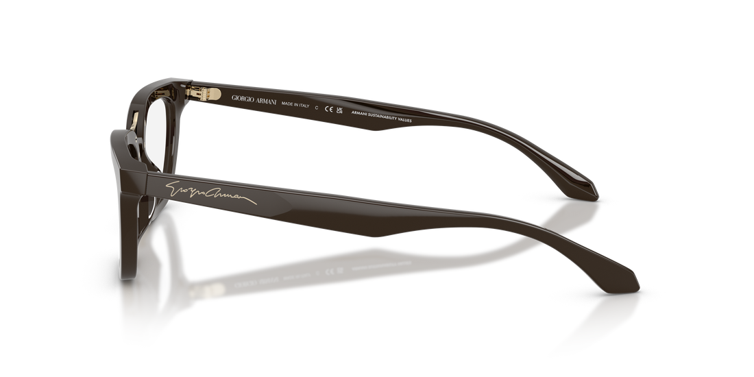 Brillen giorgio armani ar7290u 6398 marron butterfly femenino größe 52mm - Detailansicht