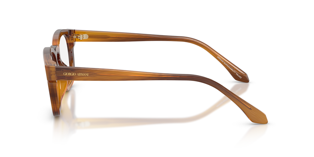 Brillen giorgio armani ar7291u 6163 havana pillow unisex größe 48mm - Detailansicht