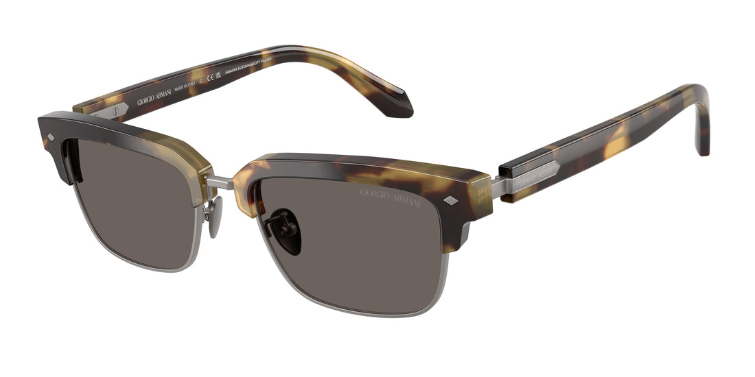 Sunglasses giorgio armani ar8243 6301b1 havana rectangular masculino size 52mm - Main view