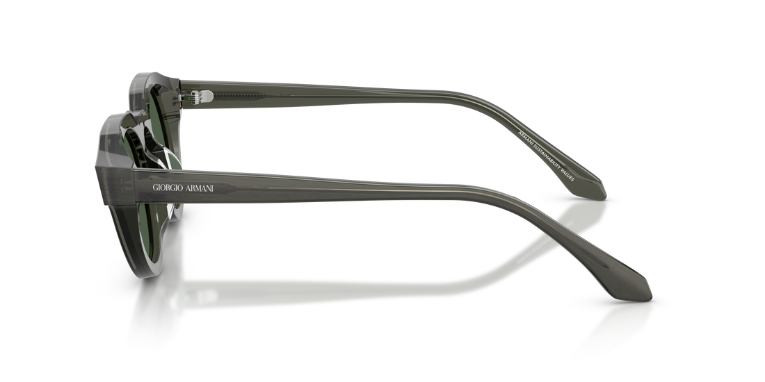 Sunglasses giorgio armani ar8255u 639671 verde round unisex size 47mm - Detailed view