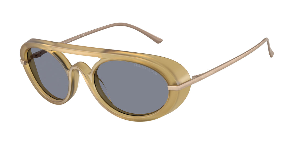 Óculos de sol giorgio armani ar8256 641119 marron oval masculino tamanho 52mm - Vista principal