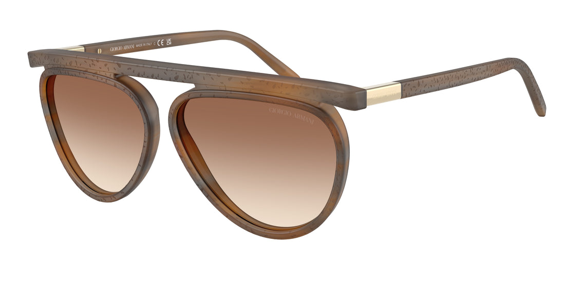 Óculos de sol giorgio armani ar8262 642913 marron pilot femenino tamanho 58mm - Vista principal