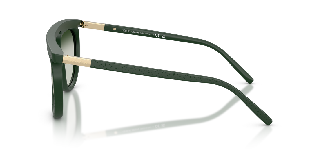 Óculos de sol giorgio armani ar8262 64307z verde pilot femenino tamanho 58mm - Vista de detalhe