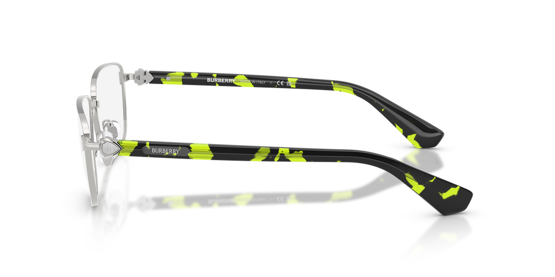 Lunettes de vue burberry be1393 1005 plateado rectangular masculino taille 57mm - Vue détaillée