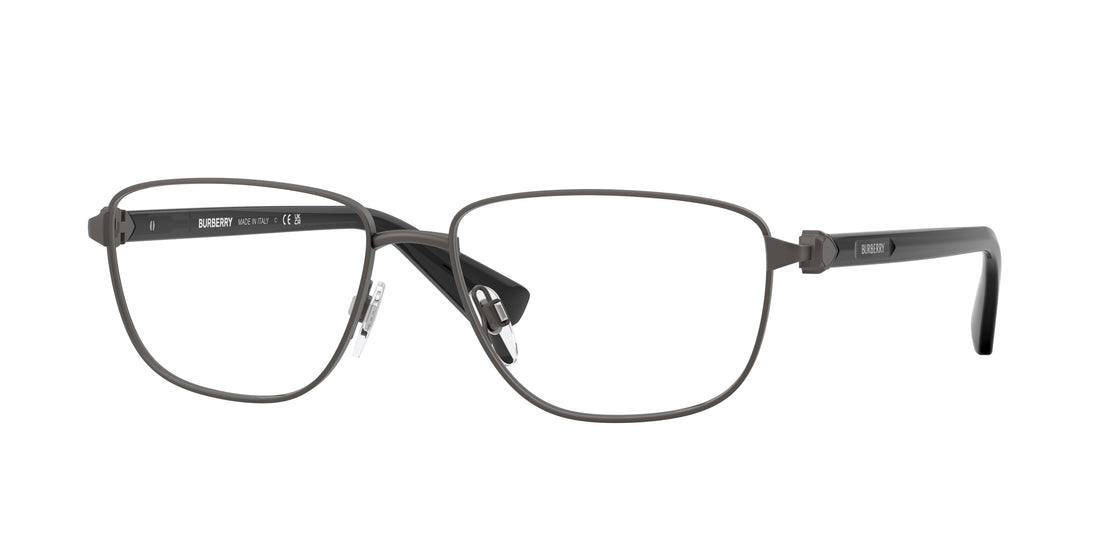 Lunettes de vue burberry be1393 1316 gris rectangular masculino taille 55mm - Vue principale