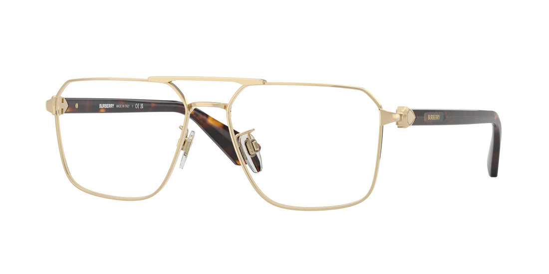 Occhiali da vista burberry be1395d 1109 oro irregular masculino taglia 56mm - Vista principale
