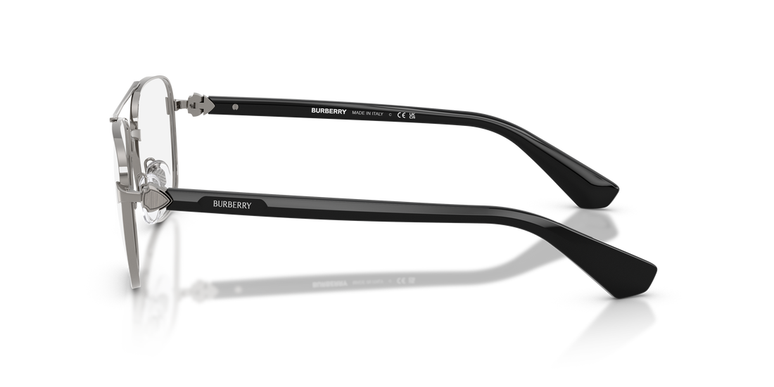 Prescription glasses burberry be1396 1003 gris pilot masculino size 56mm - Detailed view