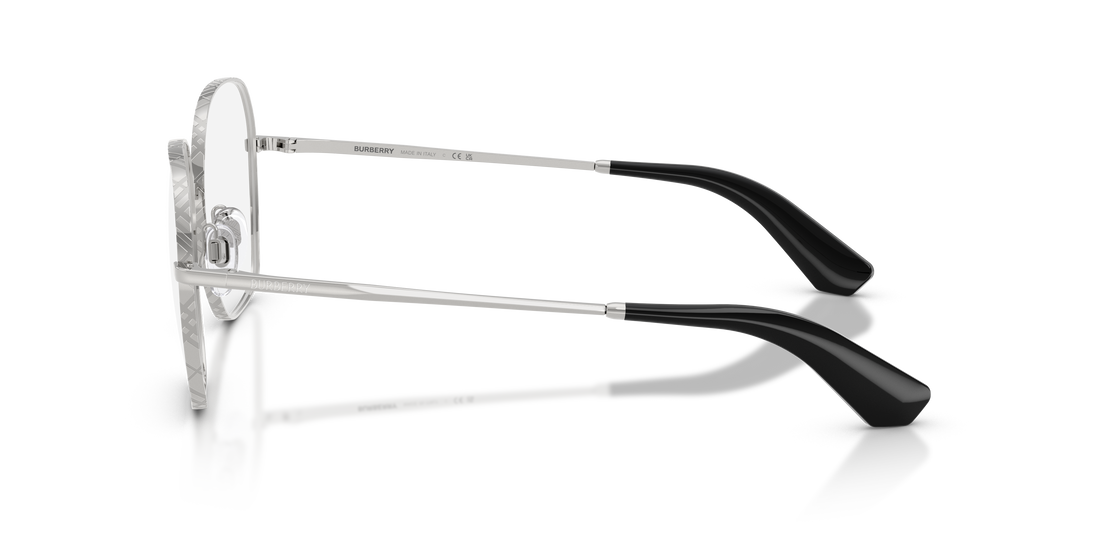 Prescription glasses burberry be1399 1005 plateado square femenino size 55mm - Detailed view