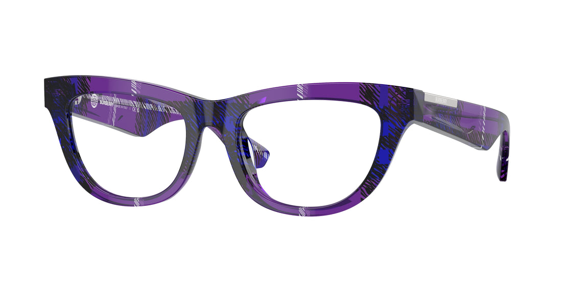 Prescription glasses burberry be2406u 4113 morado rectangular femenino size 52mm - Main view