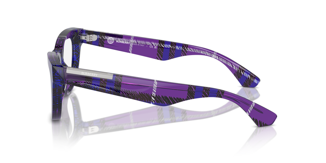 Prescription glasses burberry be2406u 4113 morado rectangular femenino size 52mm - Detailed view