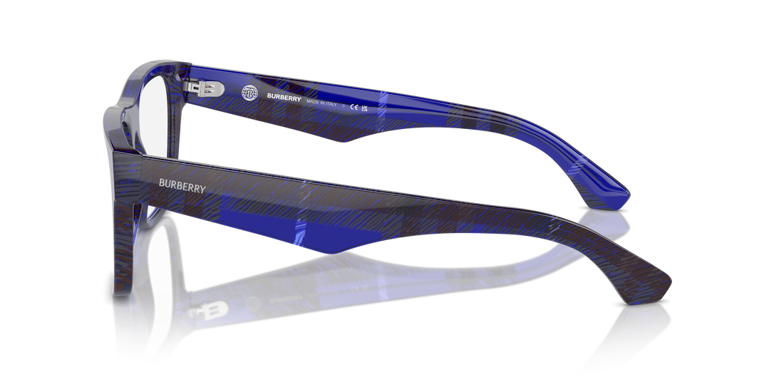 Prescription glasses burberry be2411 4114 azul square masculino size 55mm - Detailed view