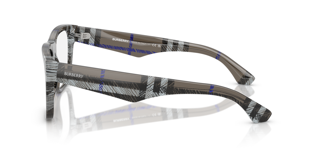 Occhiali da vista burberry be2411 4147 gris square masculino taglia 55mm - Vista dettagliata