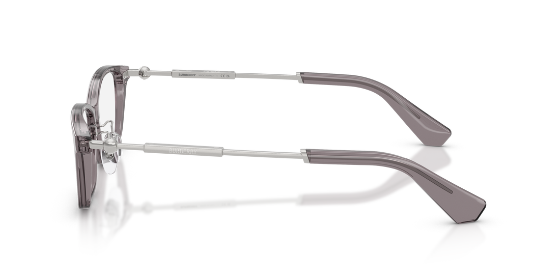 Prescription glasses burberry be2414d 4241 gris rectangular masculino size 55mm - Detailed view