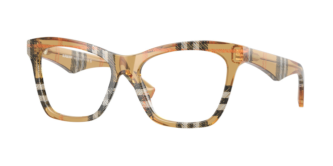 Brillen burberry be2416 4146 marrón cat eye femenino größe 52mm - Hauptansicht