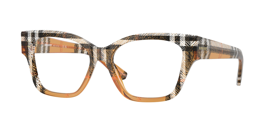 Brillen burberry be2420 4146 marrón cat eye femenino größe 52mm - Hauptansicht