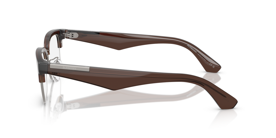 Prescription glasses burberry be2424d 4245 marron rectangular masculino size 54mm - Detailed view