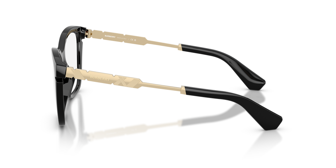 Lunettes de vue burberry be2427u 3001 negro cat eye femenino taille 52mm - Vue détaillée