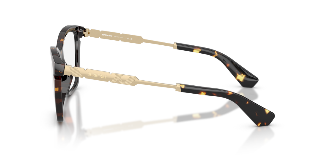 Lunettes de vue burberry be2427u 4106 havana cat eye femenino taille 54mm - Vue détaillée